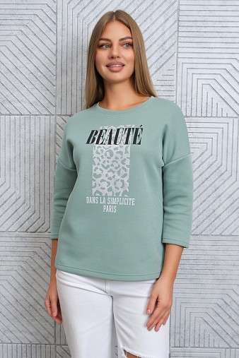 Свитшот женский Бьюти фисташка