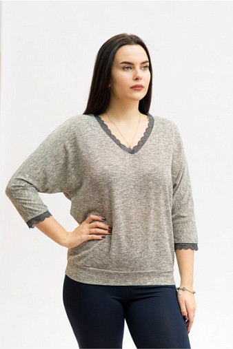 Блузка Лунная Фантазия серая