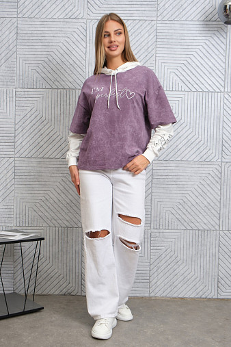 Толстовка женская Венди варенка лиловый