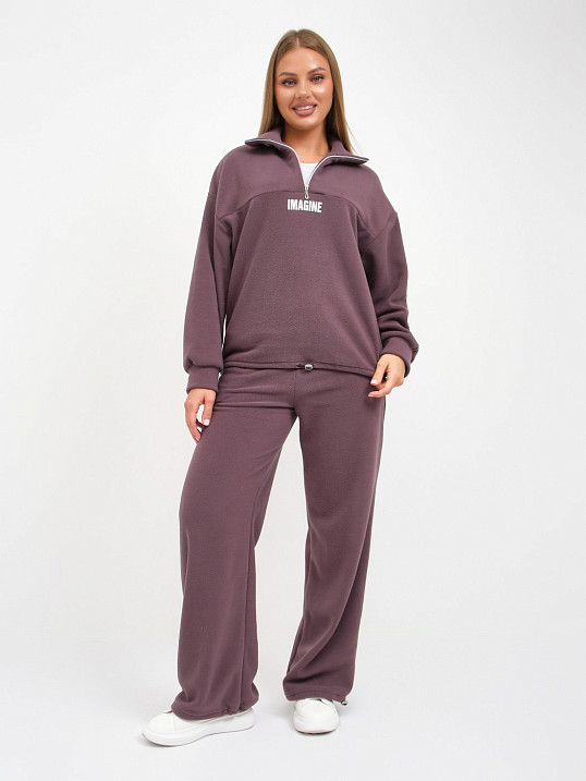 Костюм жен. Тренд-2 флис т.лиловый