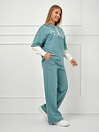 Костюм женский Венди со стразами бирюза