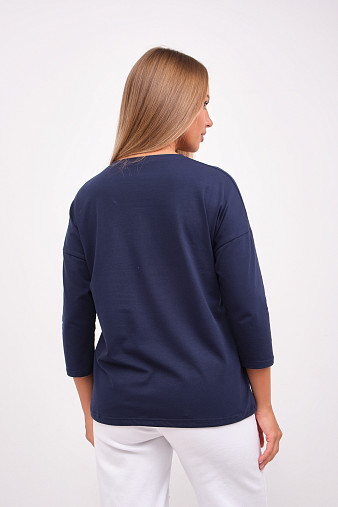 Лонгслив жен. Гламур индиго