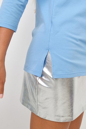 Лонгслив Стиль голубой