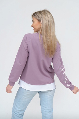 Толстовка женская Дабл светло-лиловый