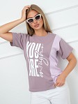 Футболка женская Рефлекс корица/лаванда