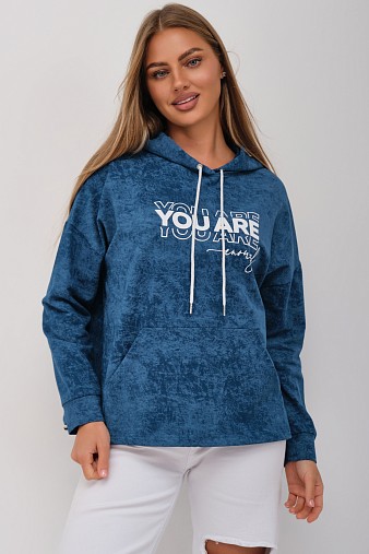 Толстовка женская Винтаж петроль