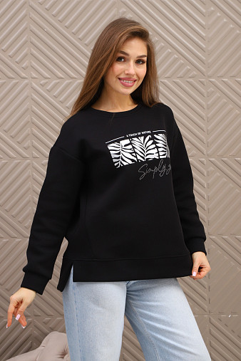 Свитшот женский Флёр черный