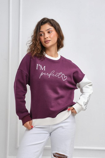 Толстовка женская Медея начес марсала