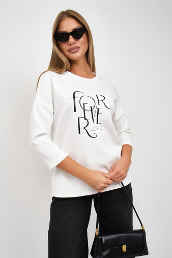 Свитшот женский Одри молочный