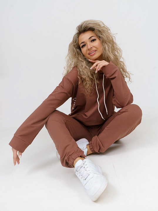 Костюм Челси футер 2-х нитка шоколад