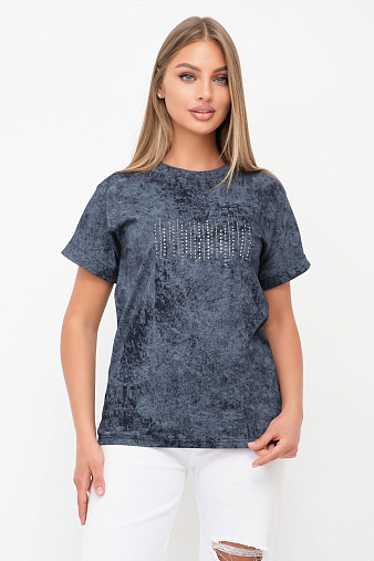 Футболка женская Арабеска т.индиго