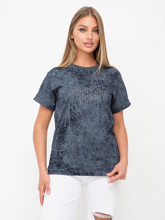 Футболка женская Арабеска т.индиго