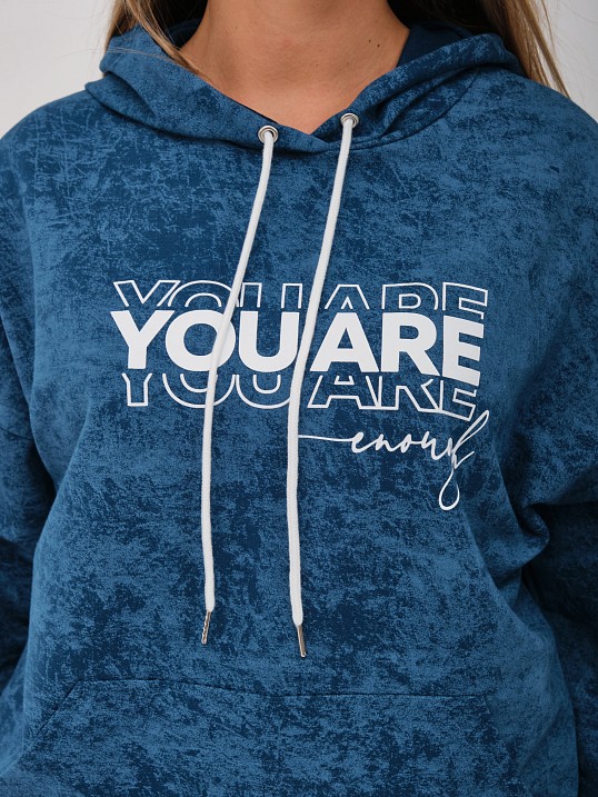 Толстовка женская Винтаж петроль