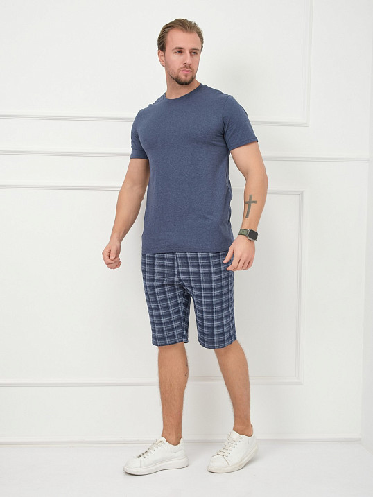 Костюм мужской Джой синий/клетка