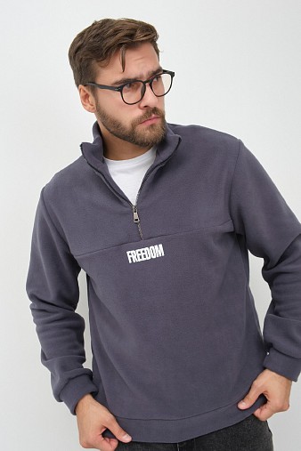 Толстовка муж. Драйв флис асфальт