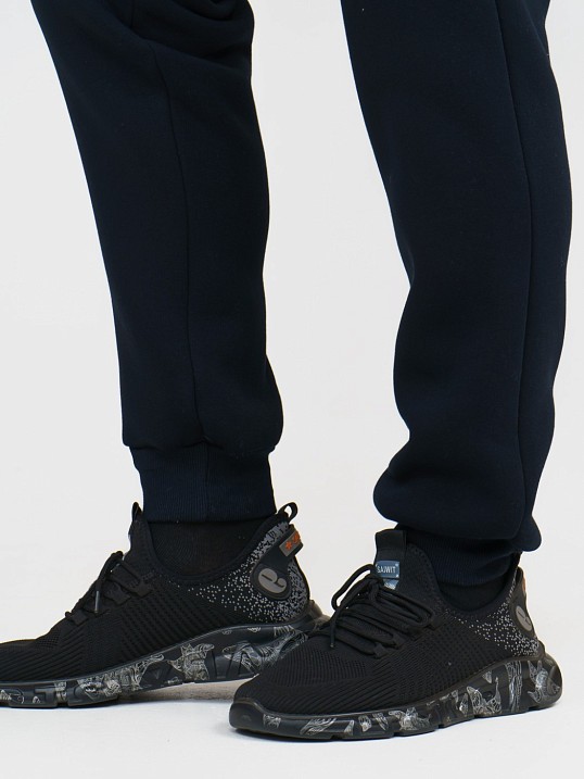 Брюки мужские футер 3-х нитка синий