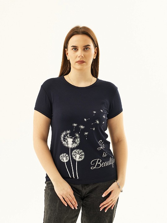 Футболка Одуванчик синий Футболка Одуванчик синий