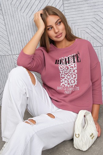 Свитшот женский Бьюти брусника