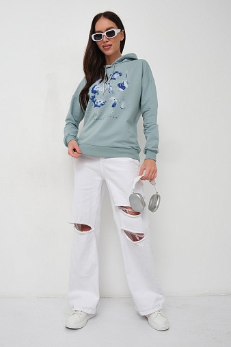 Толстовка женская Элен-2 аква