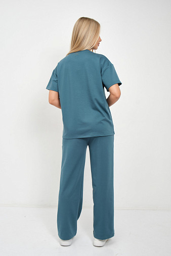 Костюм жен. Визэль 2-х нитка изумруд