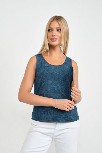 Майка вискозная варенка петроль