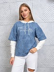 Толстовка женская Венди варенка индиго