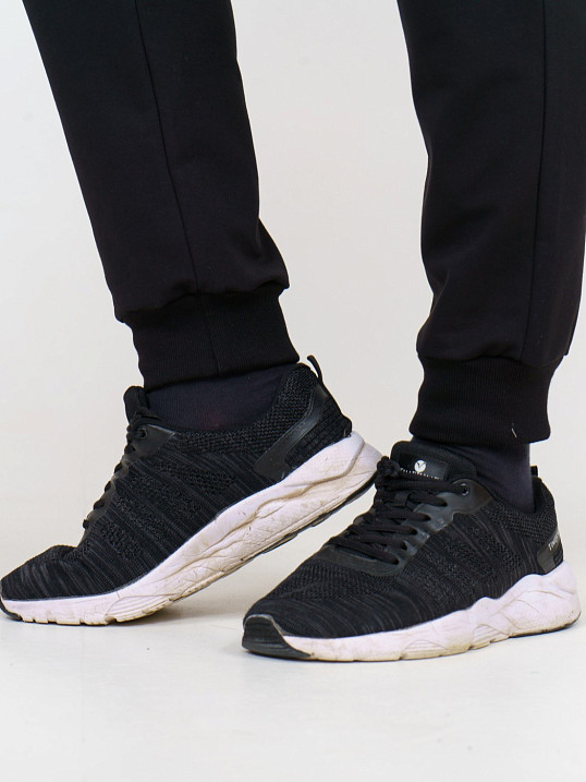 Костюм мужской Степ черный футер 2-х нитка