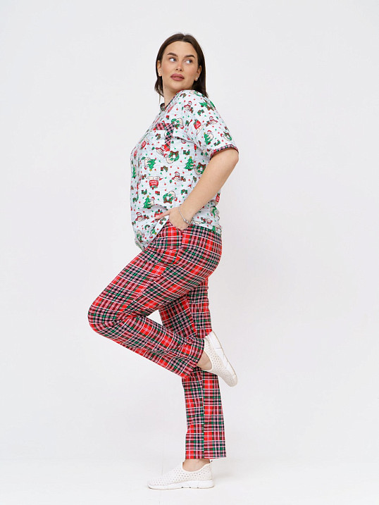 Костюм Кэнди красно/зеленая клетка