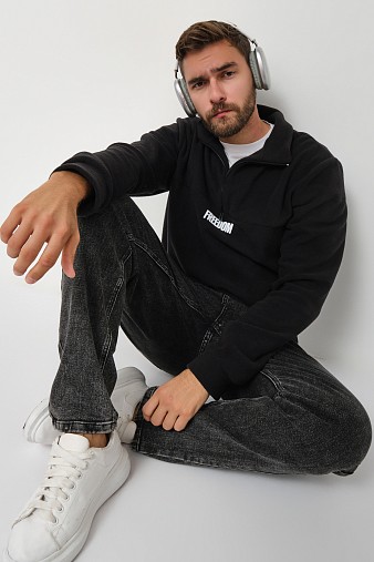 Толстовка муж. Драйв флис черный