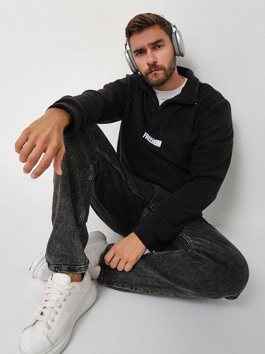 Толстовка муж. Драйв флис черный