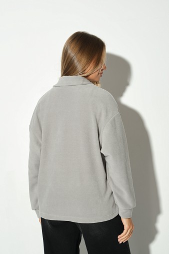 Толстовка жен. Тренд-2 флис св.серый