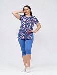 Костюм Легкое движение индиго/геометрия