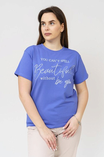 Футболка женская Эстель василёк