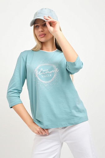 Лонгслив женский Магия аква