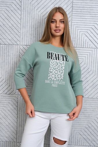 Свитшот женский Бьюти фисташка
