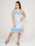 Ночная сорочка Молодежная белый/листок