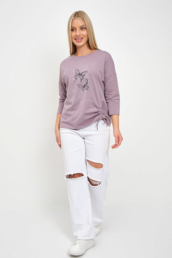 Лонгслив женский Сати корица