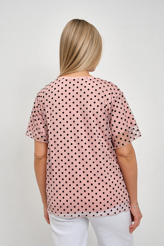 Футболка женская Бьюти вискоза пудра