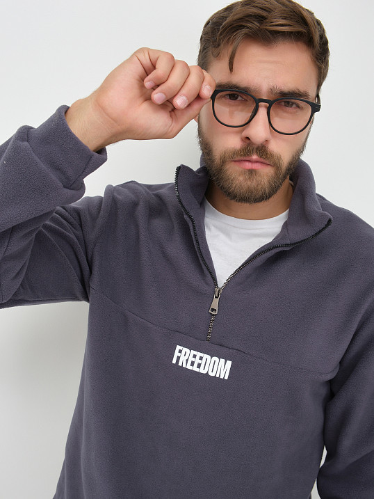 Толстовка муж. Драйв флис асфальт