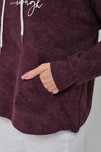 Толстовка женская Винтаж баклажан