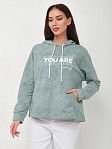 Толстовка женская Винтаж аква