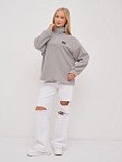 Толстовка жен. Тренд флис св.серый