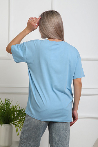 Футболка женская Жанет голубой