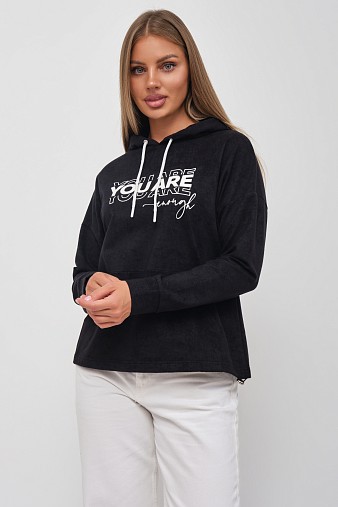 Толстовка женская Винтаж черный