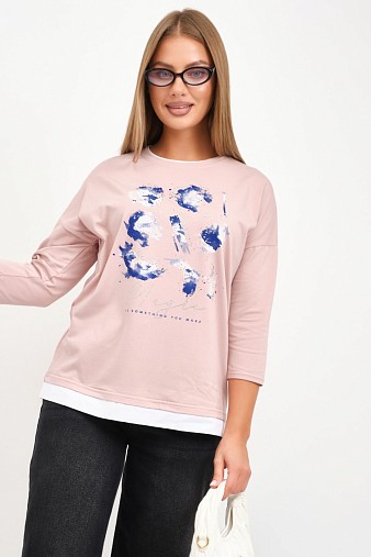 Лонгслив женский Тудей пудра