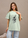 Футболка женская Жанет фисташка