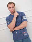 Футболка мужская Дорс индиго
