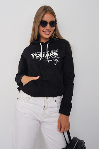 Толстовка женская Винтаж черный