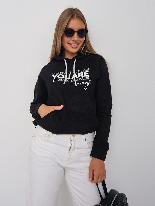 Толстовка женская Винтаж черный