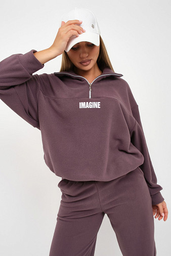 Костюм жен. Тренд-2 флис т.лиловый